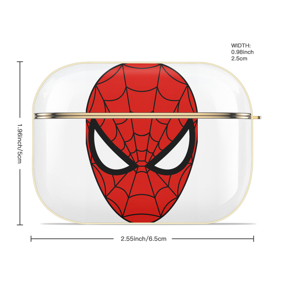 Spider Man スパイダーマン 【AirPods Pro用】ハードシェル保護ケース｜耐衝撃・防指紋・カラビナ付き商品仕様
