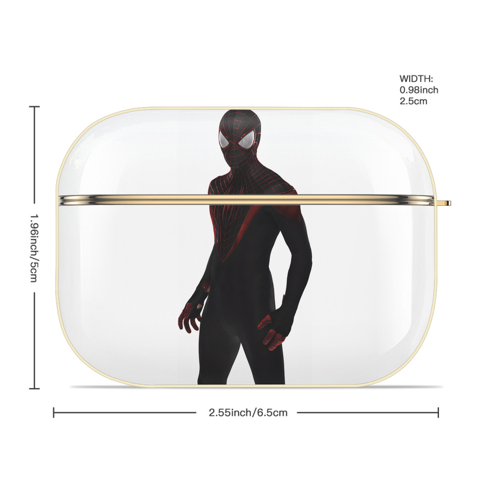 Spider Man スパイダーマン 【AirPods Pro用】ハードシェル保護ケース｜耐衝撃・防指紋・カラビナ付き商品仕様