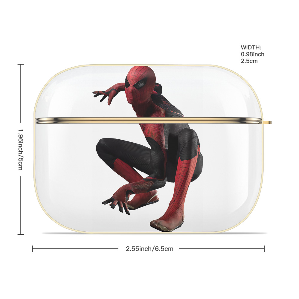 Spider Man スパイダーマン 【AirPods Pro用】ハードシェル保護ケース｜耐衝撃・防指紋・カラビナ付き商品仕様