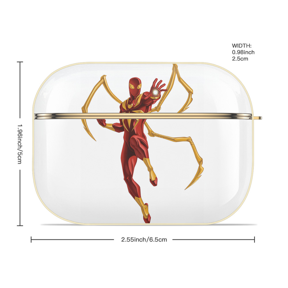 Spider Man スパイダーマン 【AirPods Pro用】ハードシェル保護ケース｜耐衝撃・防指紋・カラビナ付き商品仕様