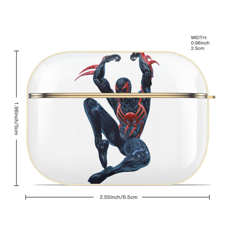 Spider Man スパイダーマン 【AirPods Pro用】ハードシェル保護ケース｜耐衝撃・防指紋・カラビナ付き商品仕様