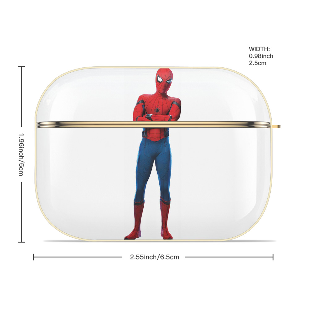 Spider Man スパイダーマン 【AirPods Pro用】ハードシェル保護ケース｜耐衝撃・防指紋・カラビナ付き商品仕様