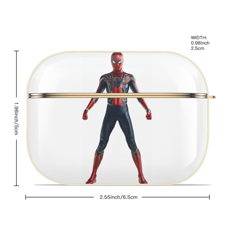 Spider Man スパイダーマン 【AirPods Pro用】ハードシェル保護ケース｜耐衝撃・防指紋・カラビナ付き商品仕様