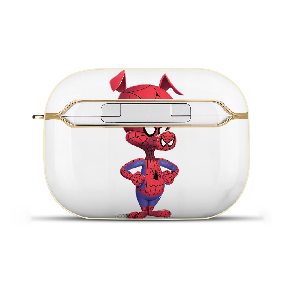 （画像用） Spider Man スパイダーマン 【AirPods Pro用】ハードシェル保護ケース｜耐衝撃・防指紋・カラビナ付き商品仕様