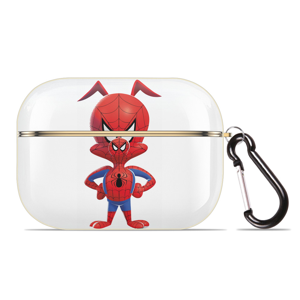 （画像用） Spider Man スパイダーマン 【AirPods Pro用】ハードシェル保護ケース｜耐衝撃・防指紋・カラビナ付き商品仕様