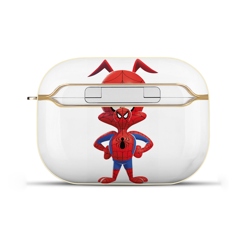 （画像用） Spider Man スパイダーマン 【AirPods Pro用】ハードシェル保護ケース｜耐衝撃・防指紋・カラビナ付き商品仕様