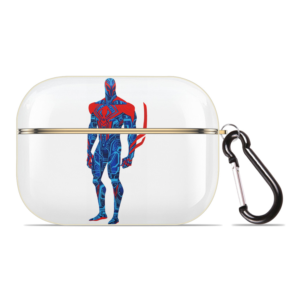 （画像用） Spider Man スパイダーマン 【AirPods Pro用】ハードシェル保護ケース｜耐衝撃・防指紋・カラビナ付き商品仕様