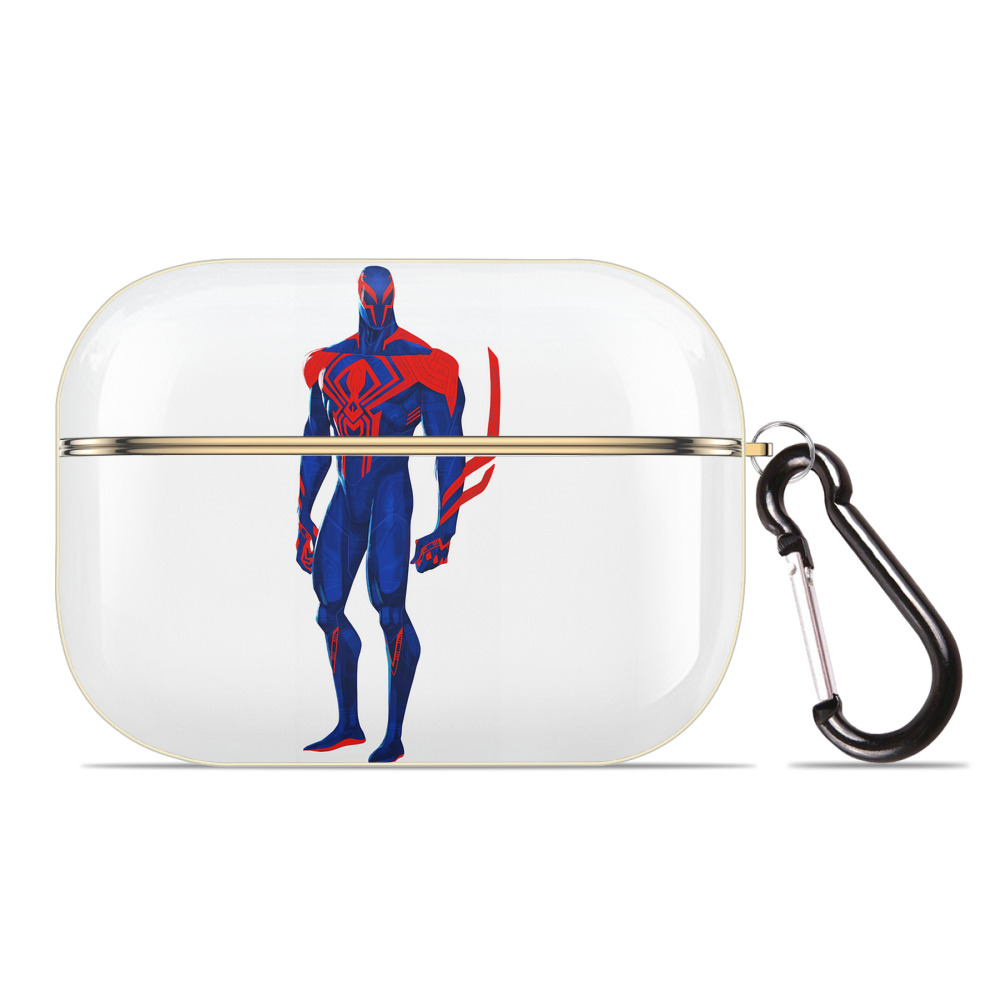 （画像用） Spider Man スパイダーマン 【AirPods Pro用】ハードシェル保護ケース｜耐衝撃・防指紋・カラビナ付き商品仕様