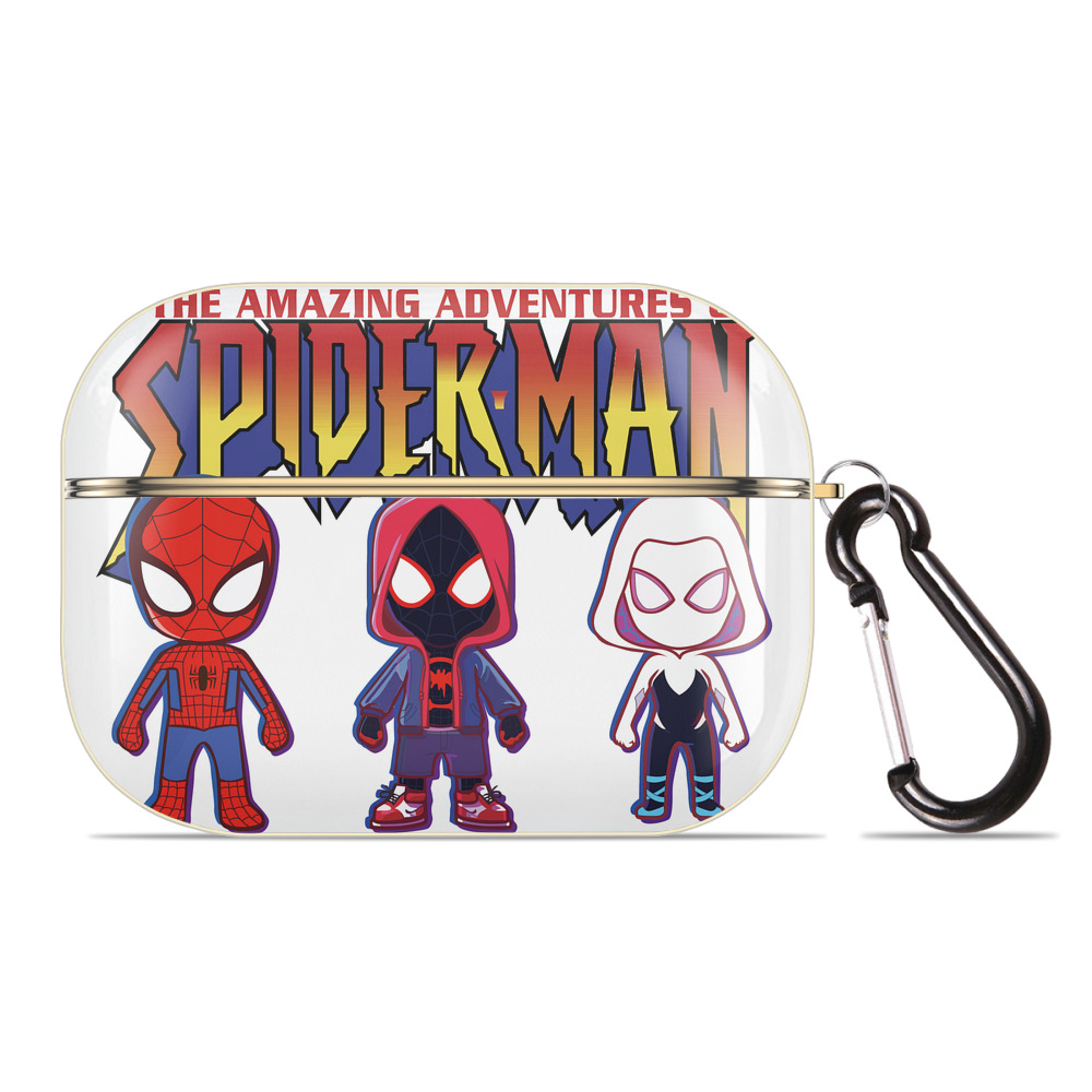 （画像用） Spider Man スパイダーマン 【AirPods Pro用】ハードシェル保護ケース｜耐衝撃・防指紋・カラビナ付き商品仕様
