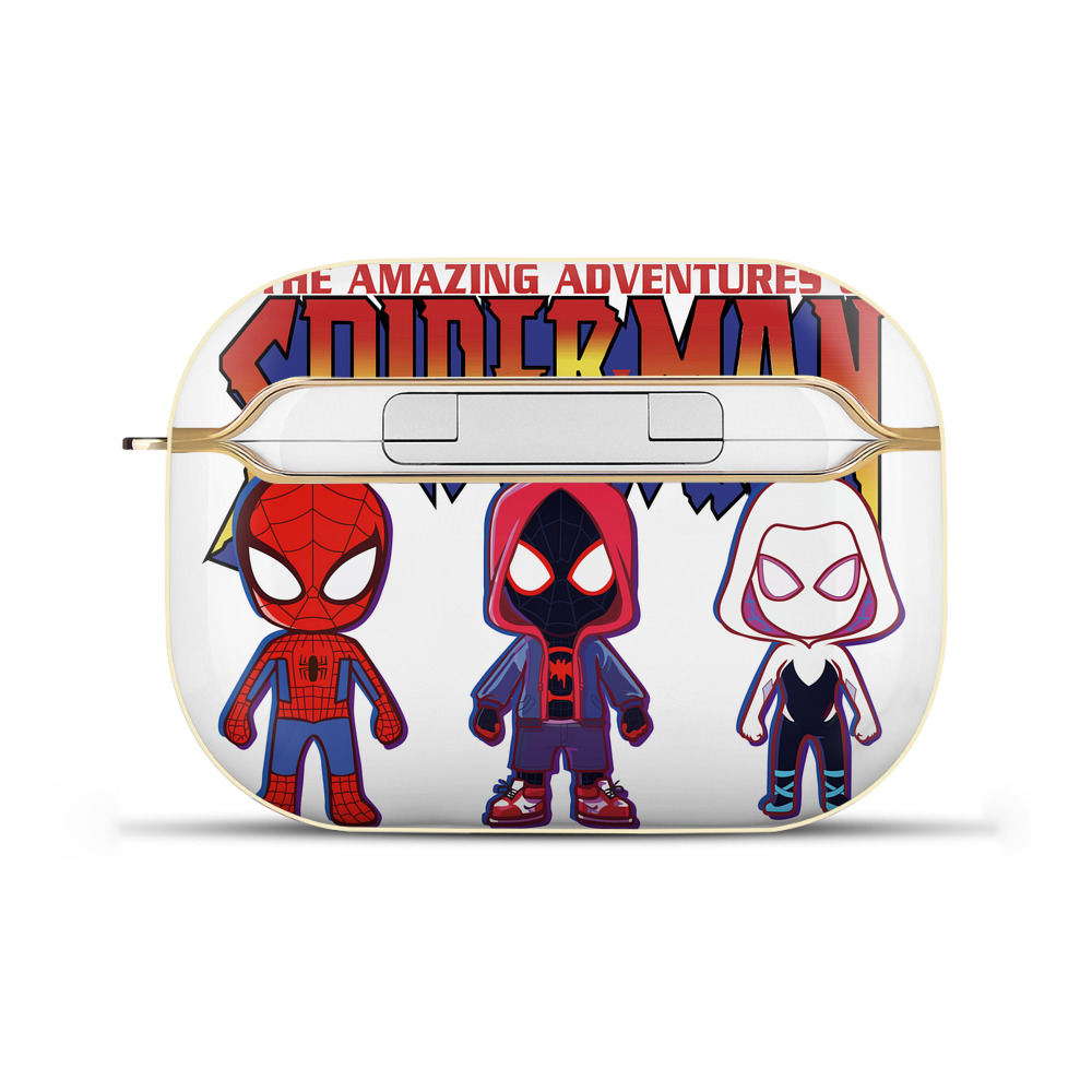 （画像用） Spider Man スパイダーマン 【AirPods Pro用】ハードシェル保護ケース｜耐衝撃・防指紋・カラビナ付き商品仕様