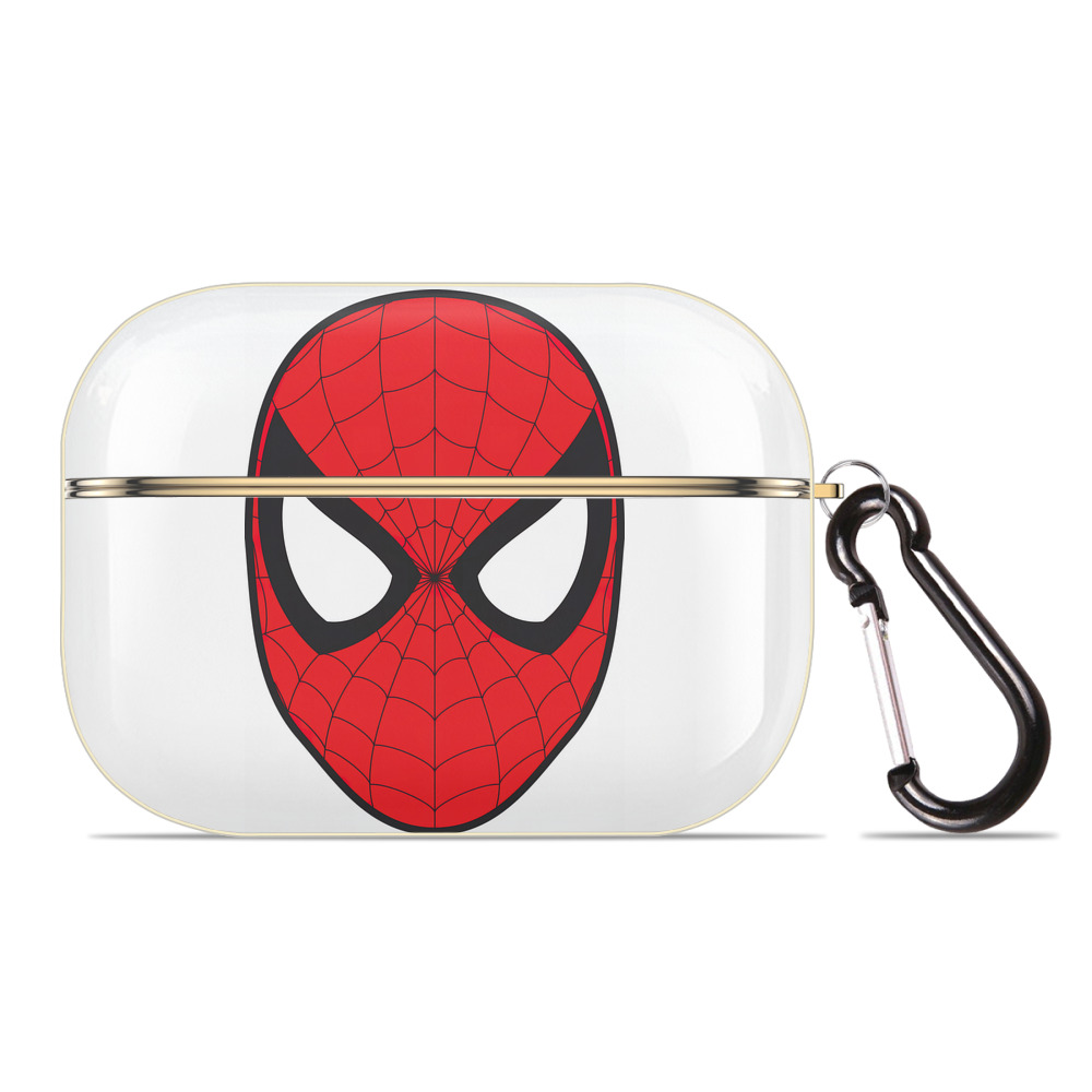 （画像用） Spider Man スパイダーマン 【AirPods Pro用】ハードシェル保護ケース｜耐衝撃・防指紋・カラビナ付き商品仕様