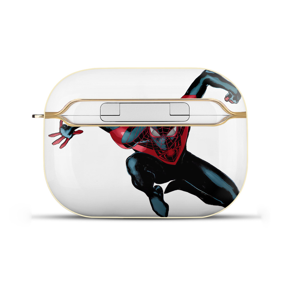 （画像用） Spider Man スパイダーマン 【AirPods Pro用】ハードシェル保護ケース｜耐衝撃・防指紋・カラビナ付き商品仕様