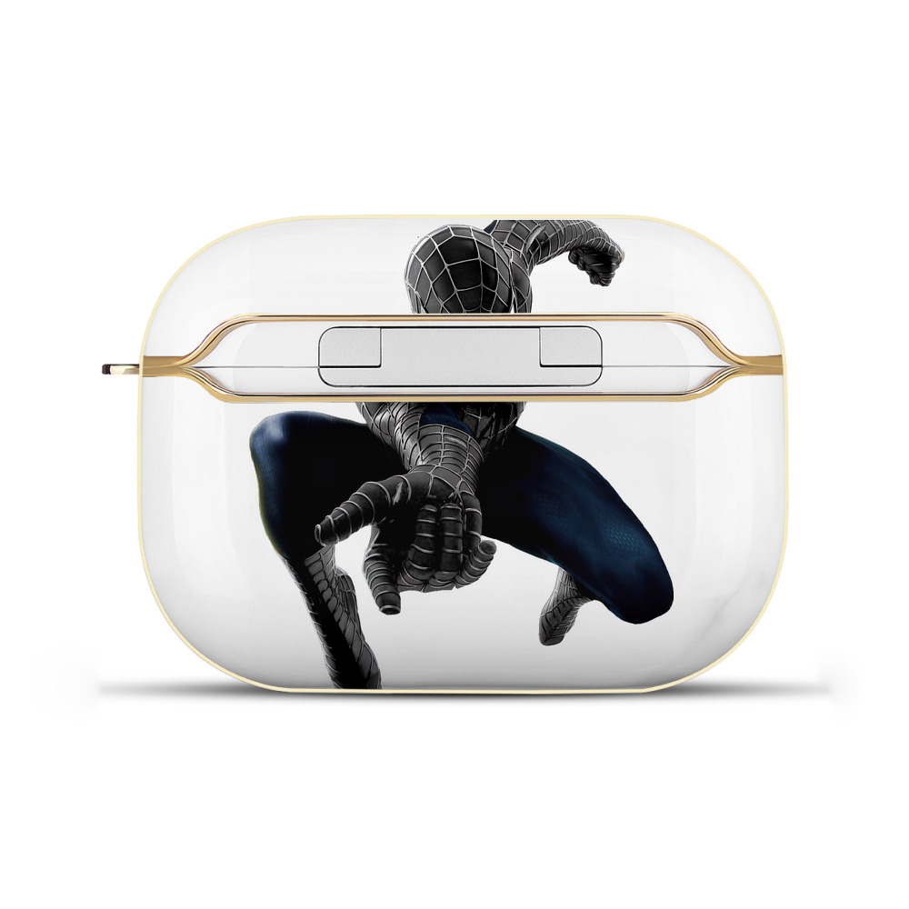 （画像用） Spider Man スパイダーマン 【AirPods Pro用】ハードシェル保護ケース｜耐衝撃・防指紋・カラビナ付き商品仕様