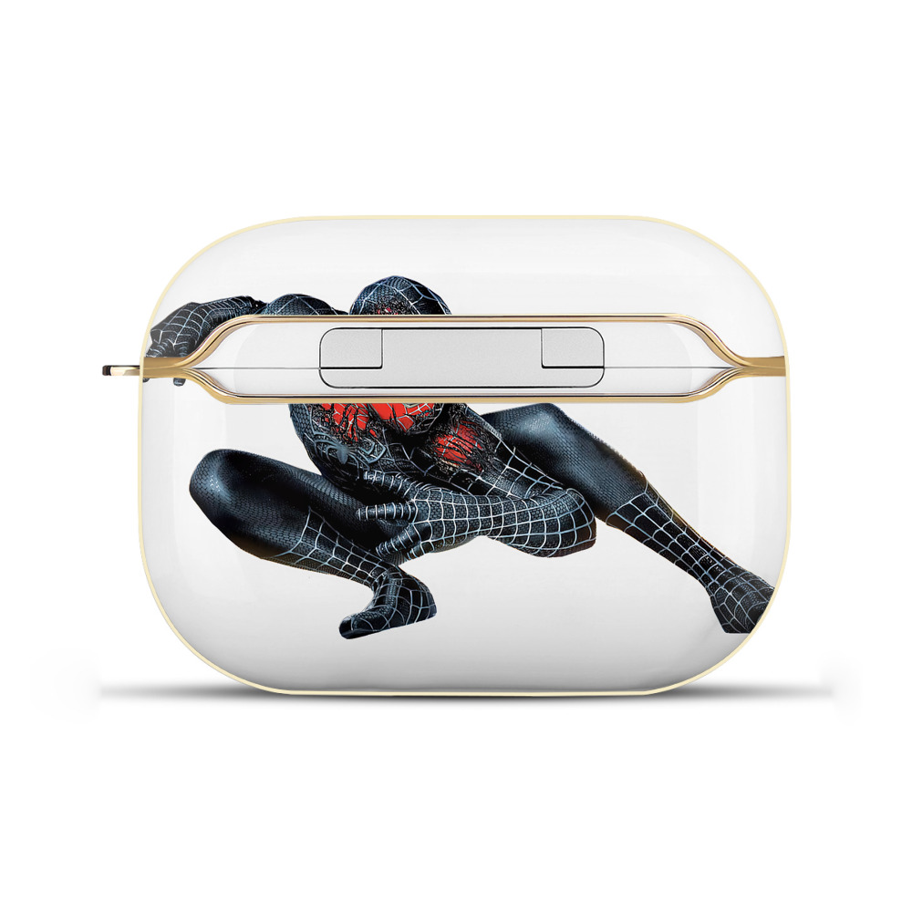 （画像用） Spider Man スパイダーマン 【AirPods Pro用】ハードシェル保護ケース｜耐衝撃・防指紋・カラビナ付き商品仕様