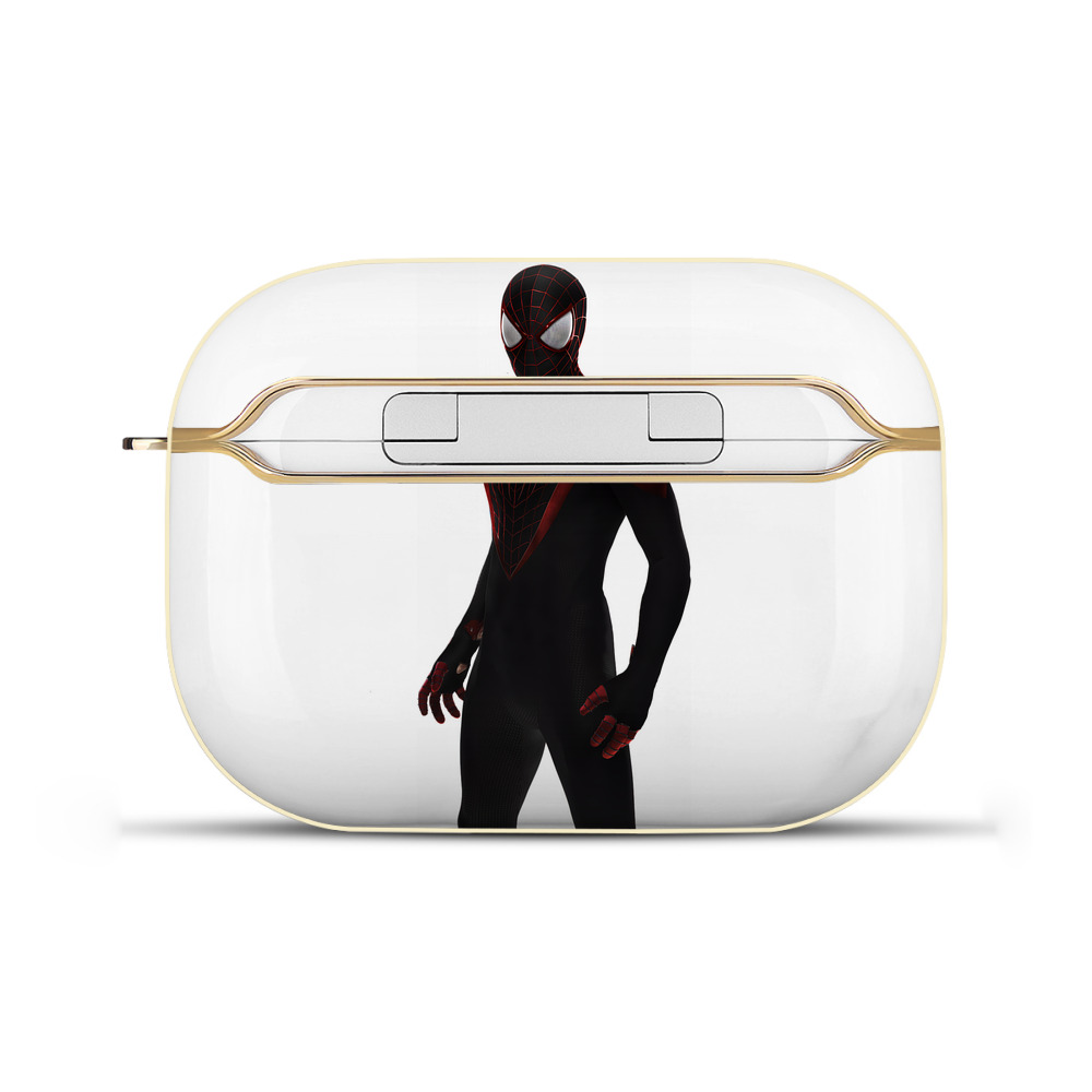 （画像用） Spider Man スパイダーマン 【AirPods Pro用】ハードシェル保護ケース｜耐衝撃・防指紋・カラビナ付き商品仕様
