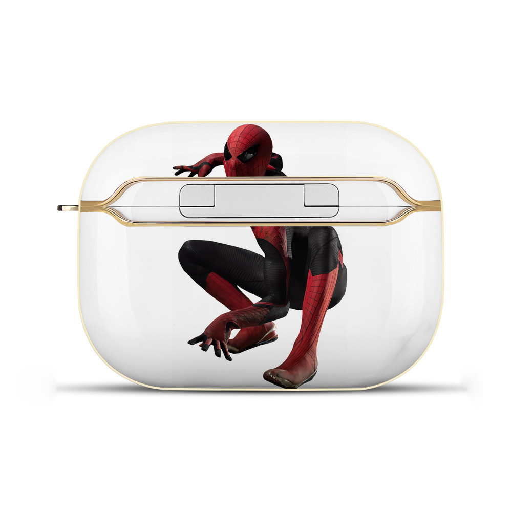 （画像用） Spider Man スパイダーマン 【AirPods Pro用】ハードシェル保護ケース｜耐衝撃・防指紋・カラビナ付き商品仕様