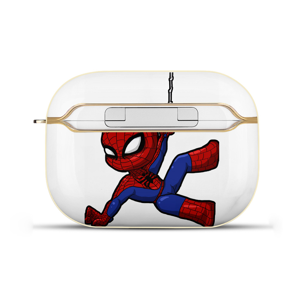 （画像用） Spider Man スパイダーマン 【AirPods Pro用】ハードシェル保護ケース｜耐衝撃・防指紋・カラビナ付き商品仕様