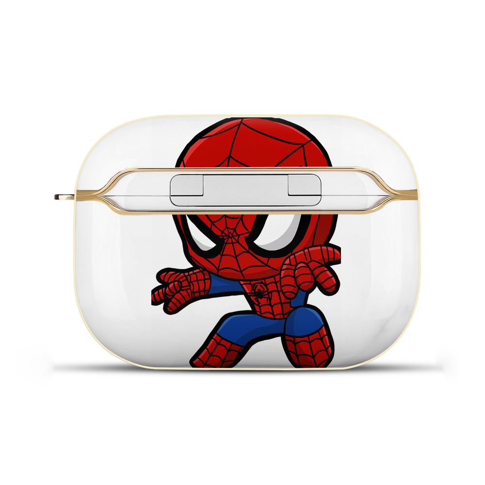 （画像用） Spider Man スパイダーマン 【AirPods Pro用】ハードシェル保護ケース｜耐衝撃・防指紋・カラビナ付き商品仕様