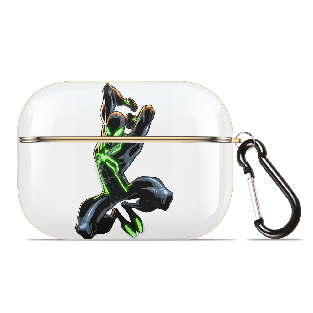 （画像用） Spider Man スパイダーマン 【AirPods Pro用】ハードシェル保護ケース｜耐衝撃・防指紋・カラビナ付き商品仕様