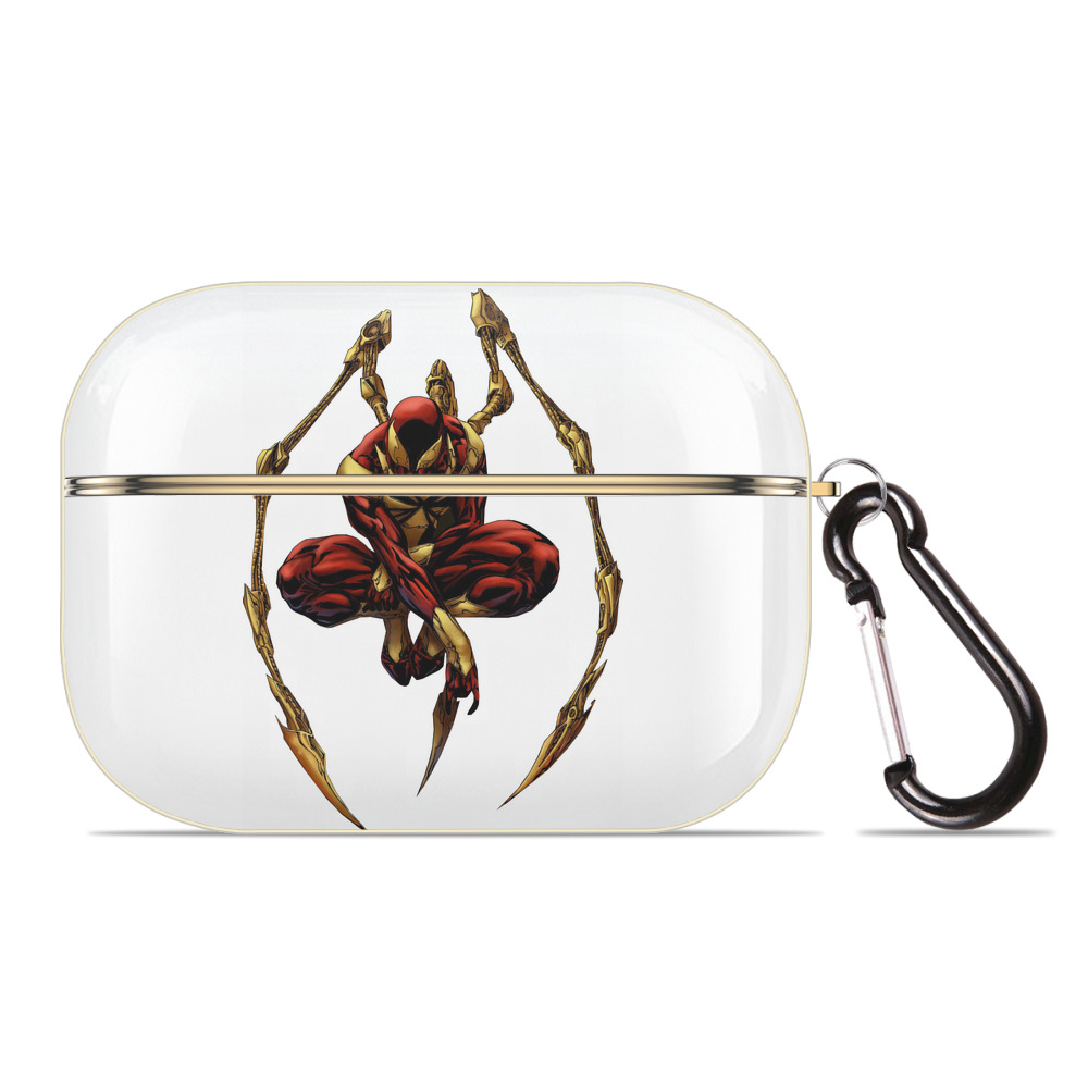 （画像用） Spider Man スパイダーマン 【AirPods Pro用】ハードシェル保護ケース｜耐衝撃・防指紋・カラビナ付き商品仕様