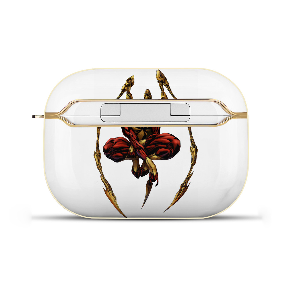 （画像用） Spider Man スパイダーマン 【AirPods Pro用】ハードシェル保護ケース｜耐衝撃・防指紋・カラビナ付き商品仕様