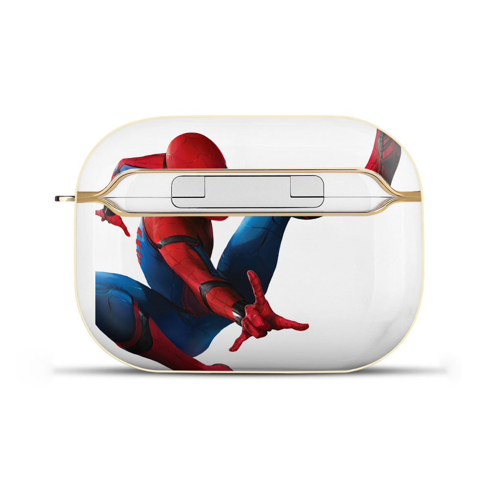（画像用） Spider Man スパイダーマン 【AirPods Pro用】ハードシェル保護ケース｜耐衝撃・防指紋・カラビナ付き商品仕様