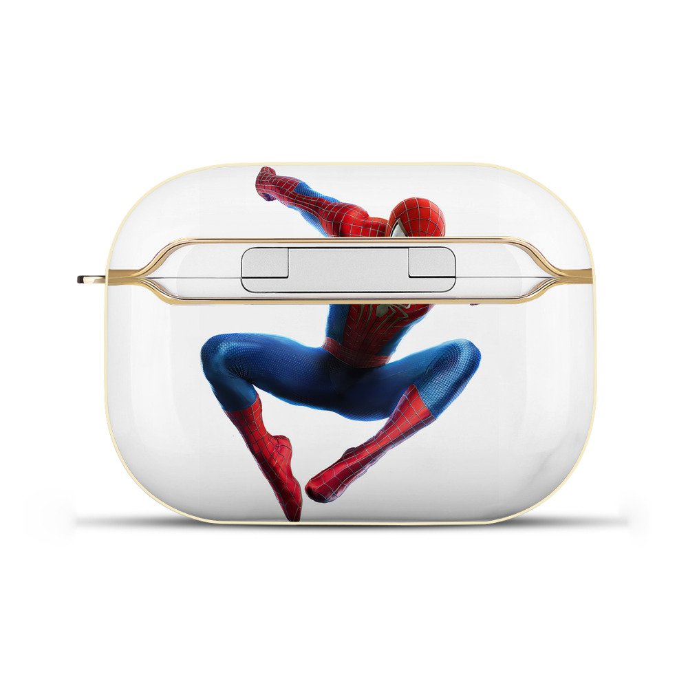 （画像用） Spider Man スパイダーマン 【AirPods Pro用】ハードシェル保護ケース｜耐衝撃・防指紋・カラビナ付き商品仕様