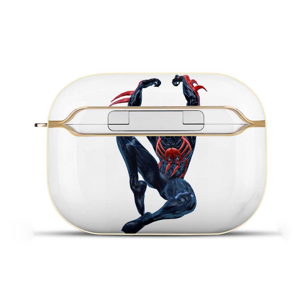 （画像用） Spider Man スパイダーマン 【AirPods Pro用】ハードシェル保護ケース｜耐衝撃・防指紋・カラビナ付き商品仕様