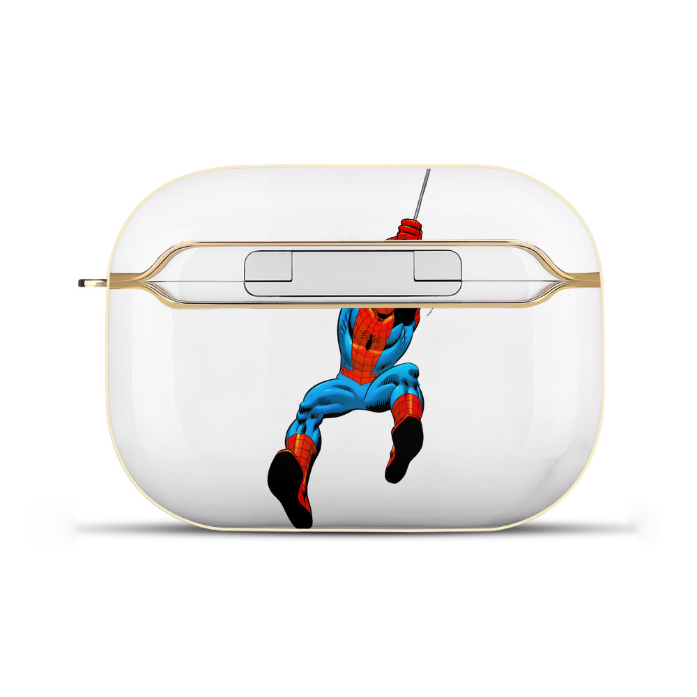 （画像用） Spider Man スパイダーマン 【AirPods Pro用】ハードシェル保護ケース｜耐衝撃・防指紋・カラビナ付き商品仕様