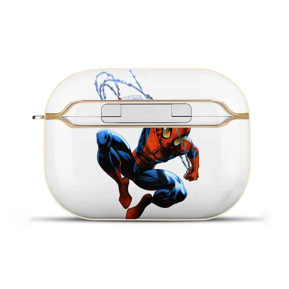 （画像用） Spider Man スパイダーマン 【AirPods Pro用】ハードシェル保護ケース｜耐衝撃・防指紋・カラビナ付き商品仕様