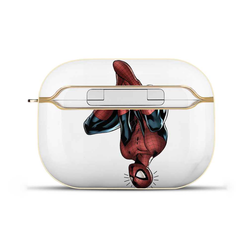 （画像用） Spider Man スパイダーマン 【AirPods Pro用】ハードシェル保護ケース｜耐衝撃・防指紋・カラビナ付き商品仕様