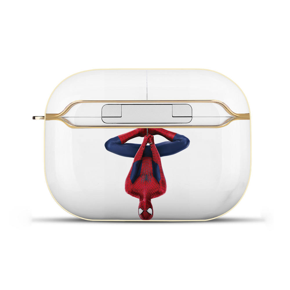 （画像用） Spider Man スパイダーマン 【AirPods Pro用】ハードシェル保護ケース｜耐衝撃・防指紋・カラビナ付き商品仕様