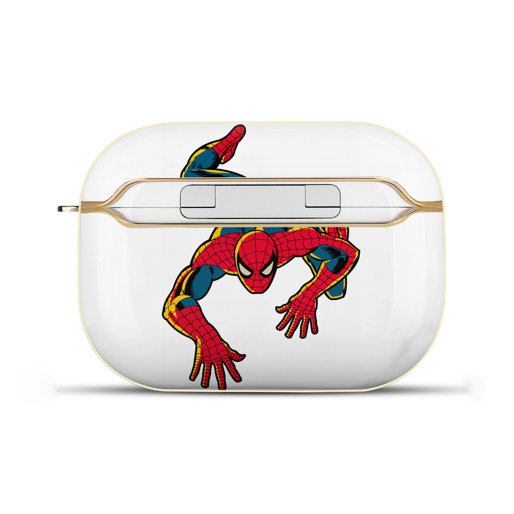（画像用） Spider Man スパイダーマン 【AirPods Pro用】ハードシェル保護ケース｜耐衝撃・防指紋・カラビナ付き商品仕様