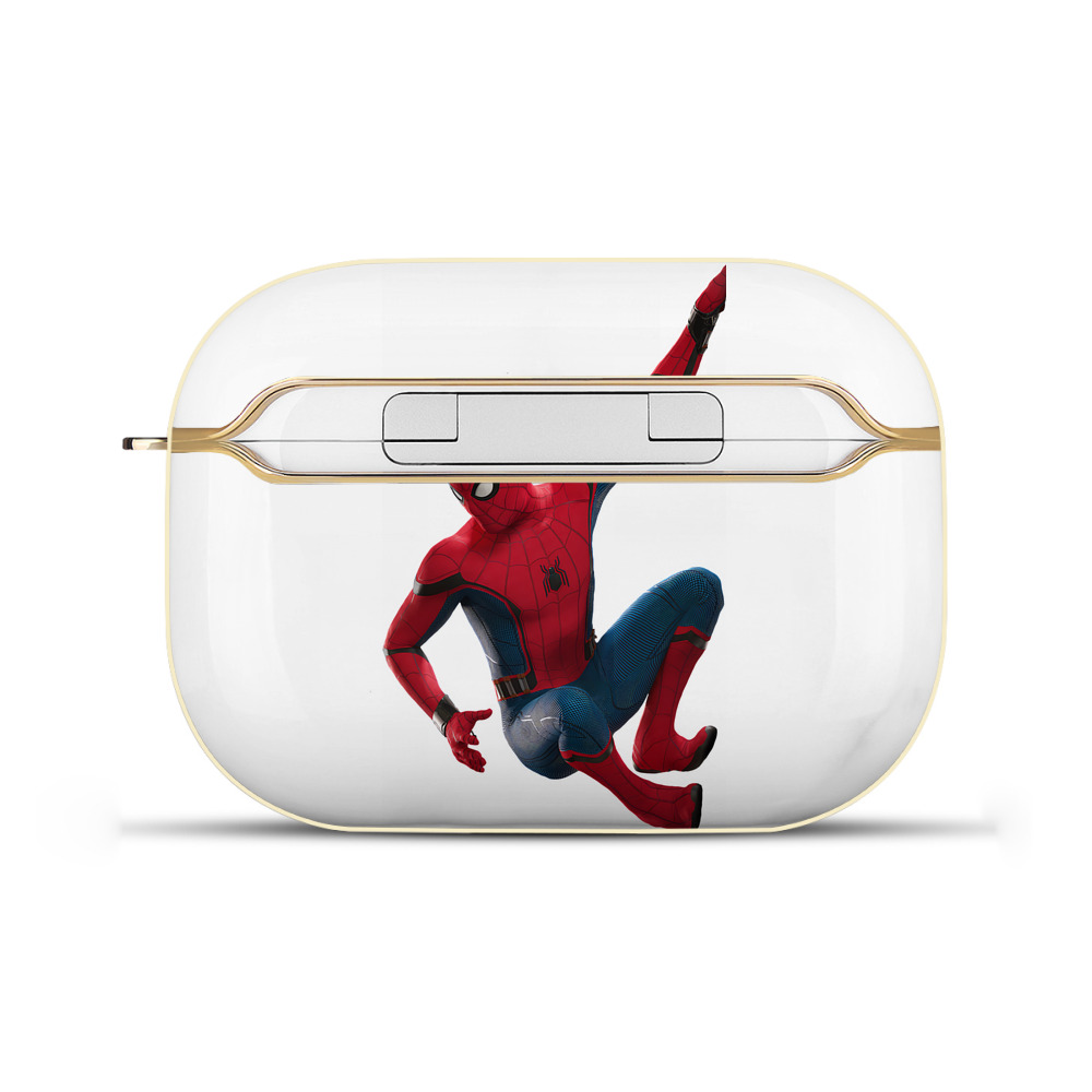 （画像用） Spider Man スパイダーマン 【AirPods Pro用】ハードシェル保護ケース｜耐衝撃・防指紋・カラビナ付き商品仕様