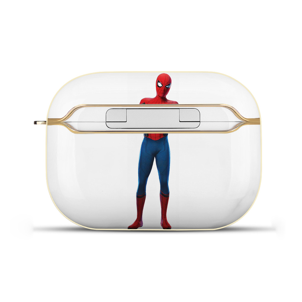 （画像用） Spider Man スパイダーマン 【AirPods Pro用】ハードシェル保護ケース｜耐衝撃・防指紋・カラビナ付き商品仕様