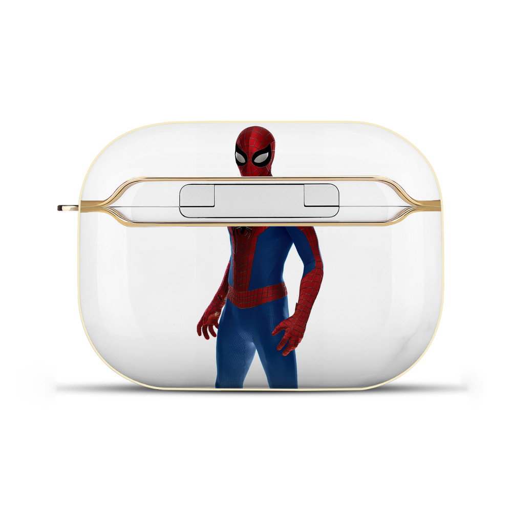 Spider Man スパイダーマン 【AirPods Pro用】ハードシェル保護ケース｜耐衝撃・防指紋・カラビナ付き商品仕様