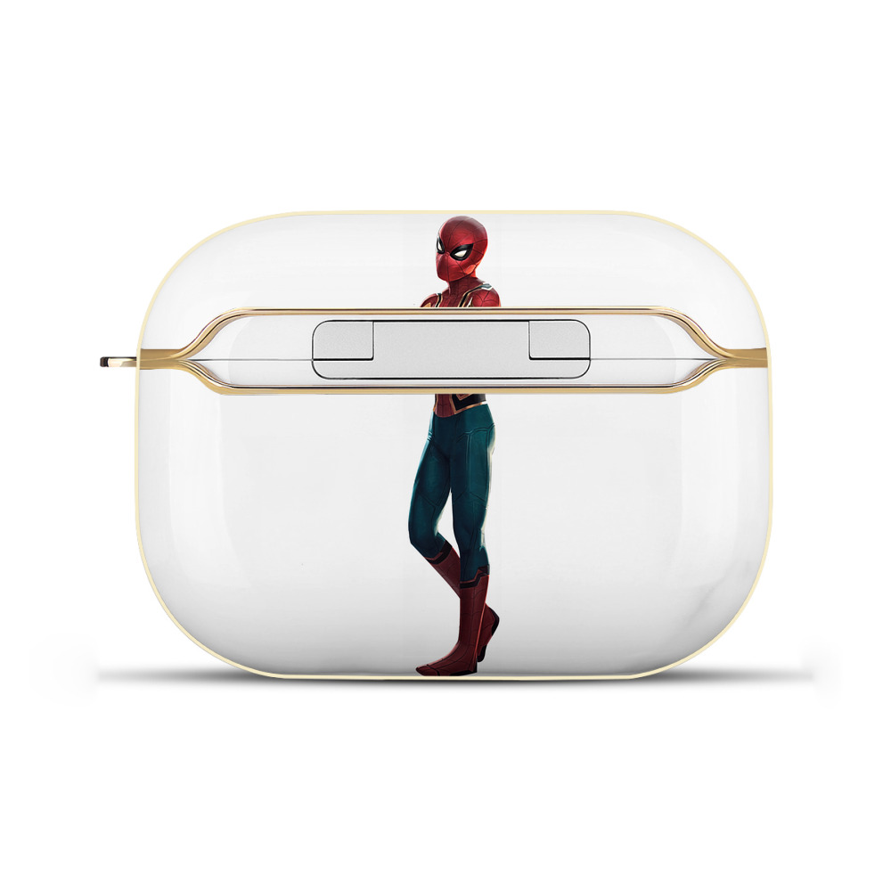 （画像用） Spider Man スパイダーマン 【AirPods Pro用】ハードシェル保護ケース｜耐衝撃・防指紋・カラビナ付き商品仕様