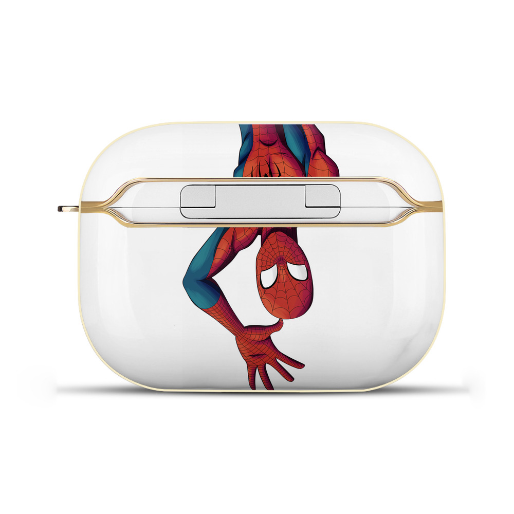 （画像用） Spider Man スパイダーマン 【AirPods Pro用】ハードシェル保護ケース｜耐衝撃・防指紋・カラビナ付き商品仕様