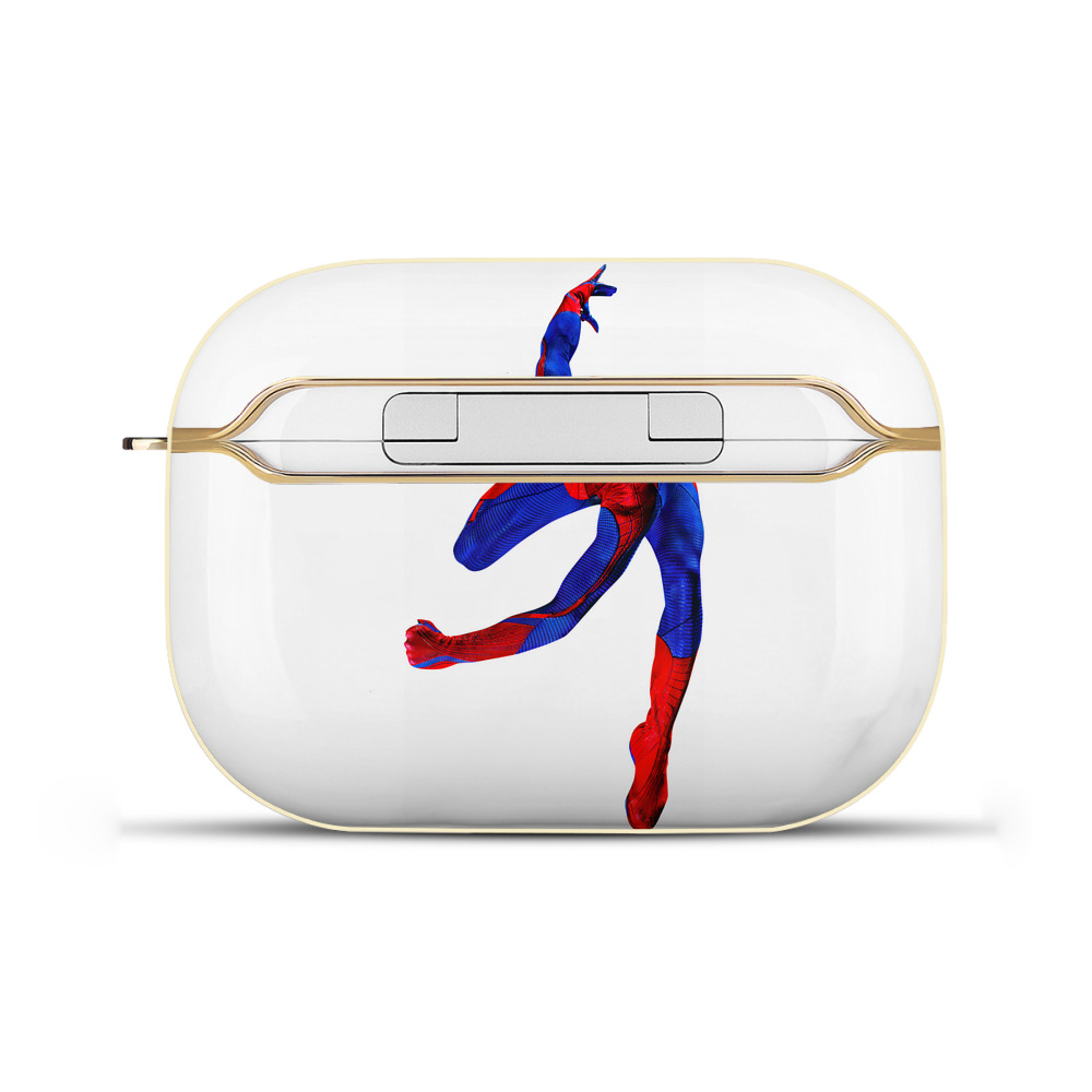 （画像用） Spider Man スパイダーマン 【AirPods Pro用】ハードシェル保護ケース｜耐衝撃・防指紋・カラビナ付き商品仕様