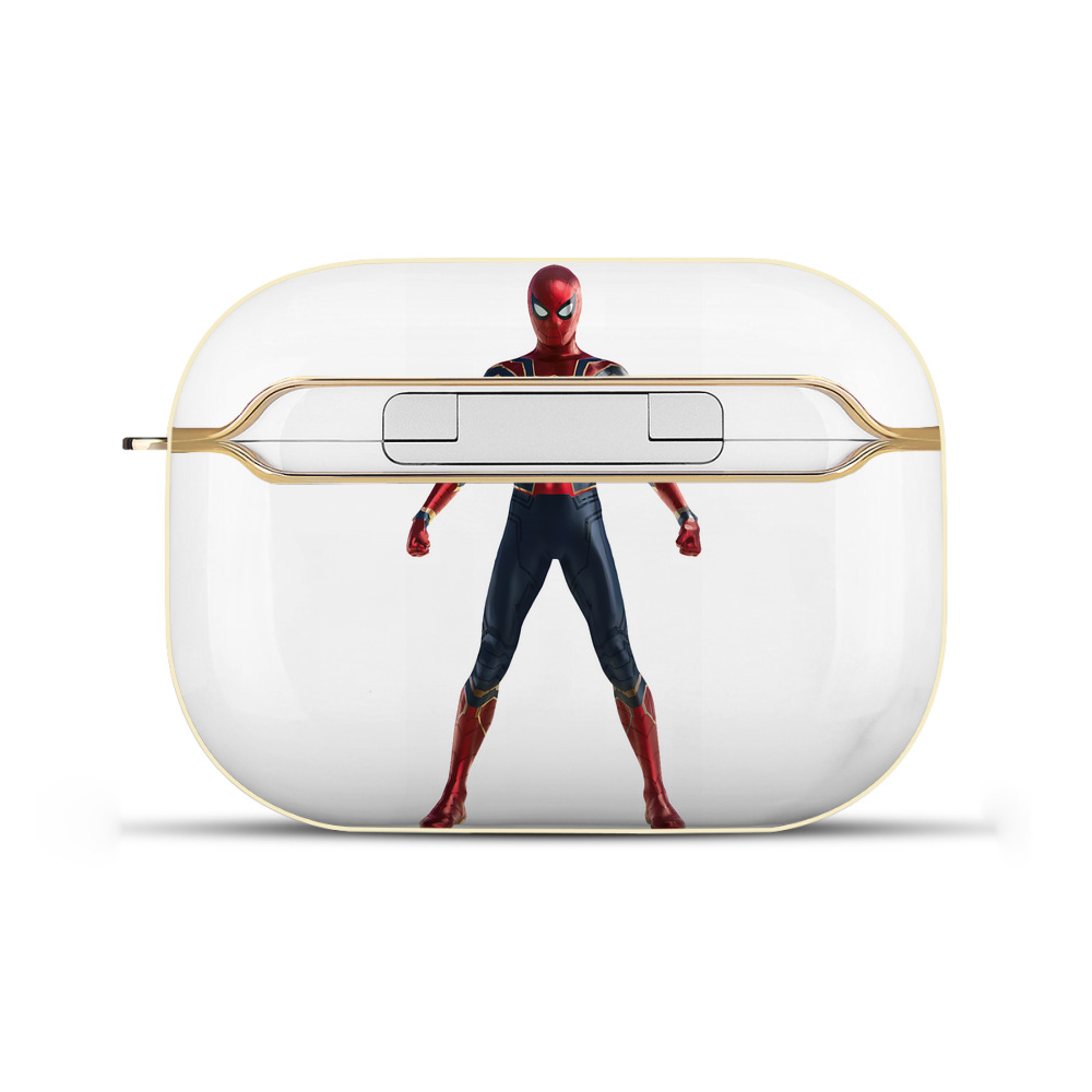 （画像用） Spider Man スパイダーマン 【AirPods Pro用】ハードシェル保護ケース｜耐衝撃・防指紋・カラビナ付き商品仕様