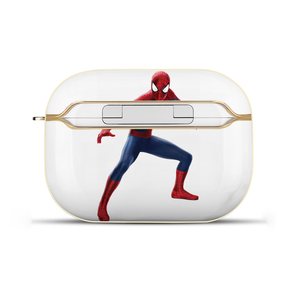 （画像用） Spider Man スパイダーマン 【AirPods Pro用】ハードシェル保護ケース｜耐衝撃・防指紋・カラビナ付き商品仕様