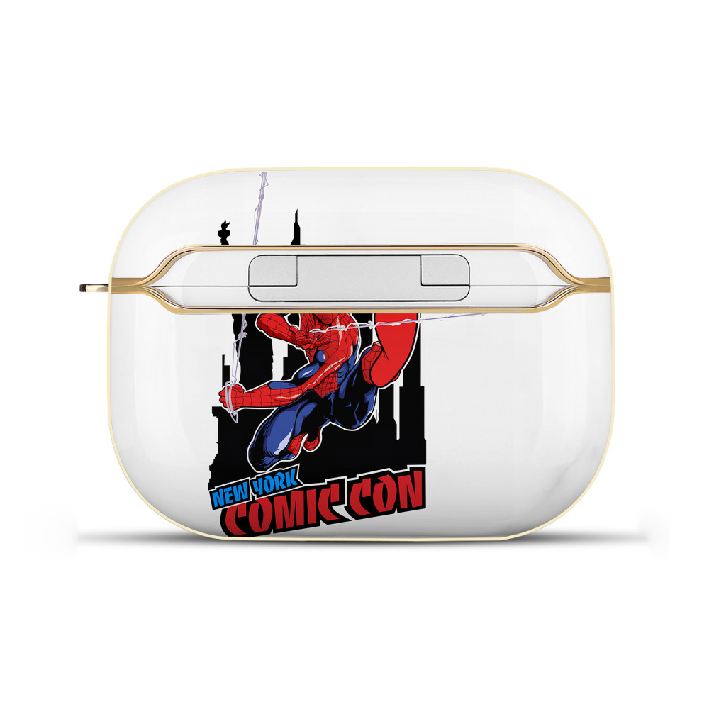 （画像用） Spider Man スパイダーマン 【AirPods Pro用】ハードシェル保護ケース｜耐衝撃・防指紋・カラビナ付き商品仕様