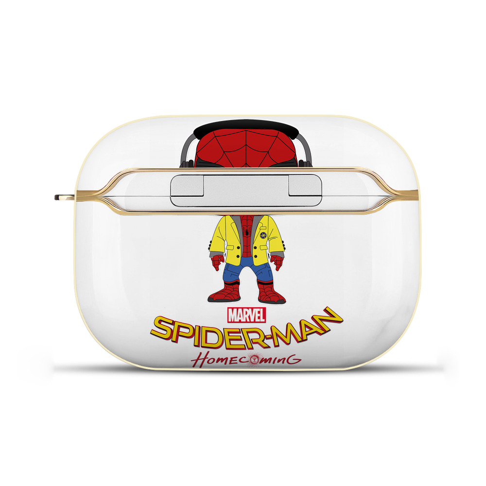 （画像用） Spider Man スパイダーマン 【AirPods Pro用】ハードシェル保護ケース｜耐衝撃・防指紋・カラビナ付き商品仕様