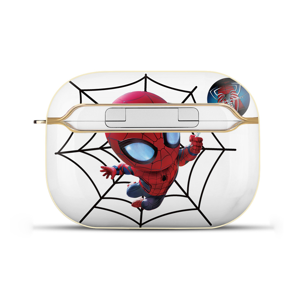 Spider Man スパイダーマン 【AirPods Pro用】ハードシェル保護ケース｜耐衝撃・防指紋・カラビナ付き商品仕様