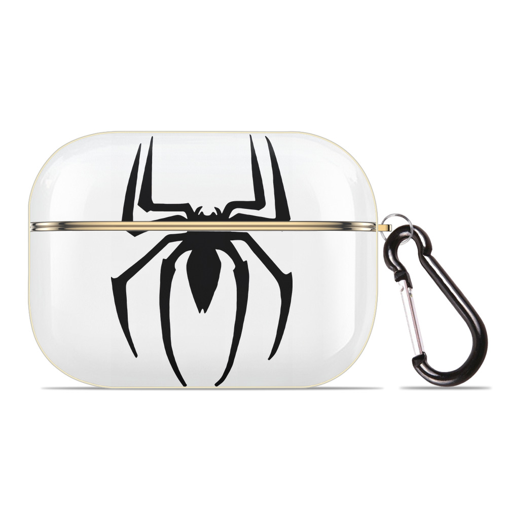 （画像用） Spider Man スパイダーマン 【AirPods Pro用】ハードシェル保護ケース｜耐衝撃・防指紋・カラビナ付き商品仕様