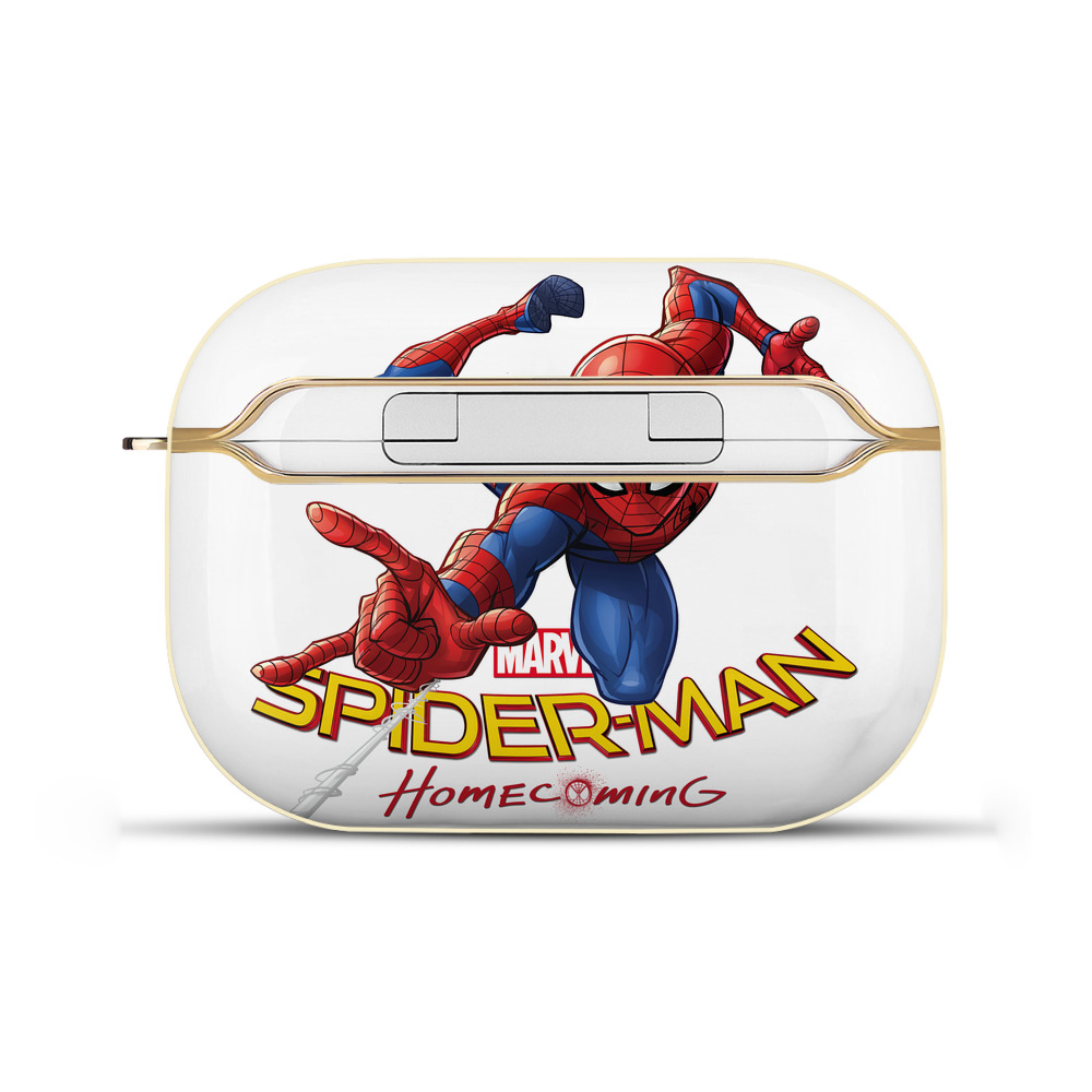 Spider Man スパイダーマン 【AirPods Pro用】ハードシェル保護ケース｜耐衝撃・防指紋・カラビナ付き商品仕様