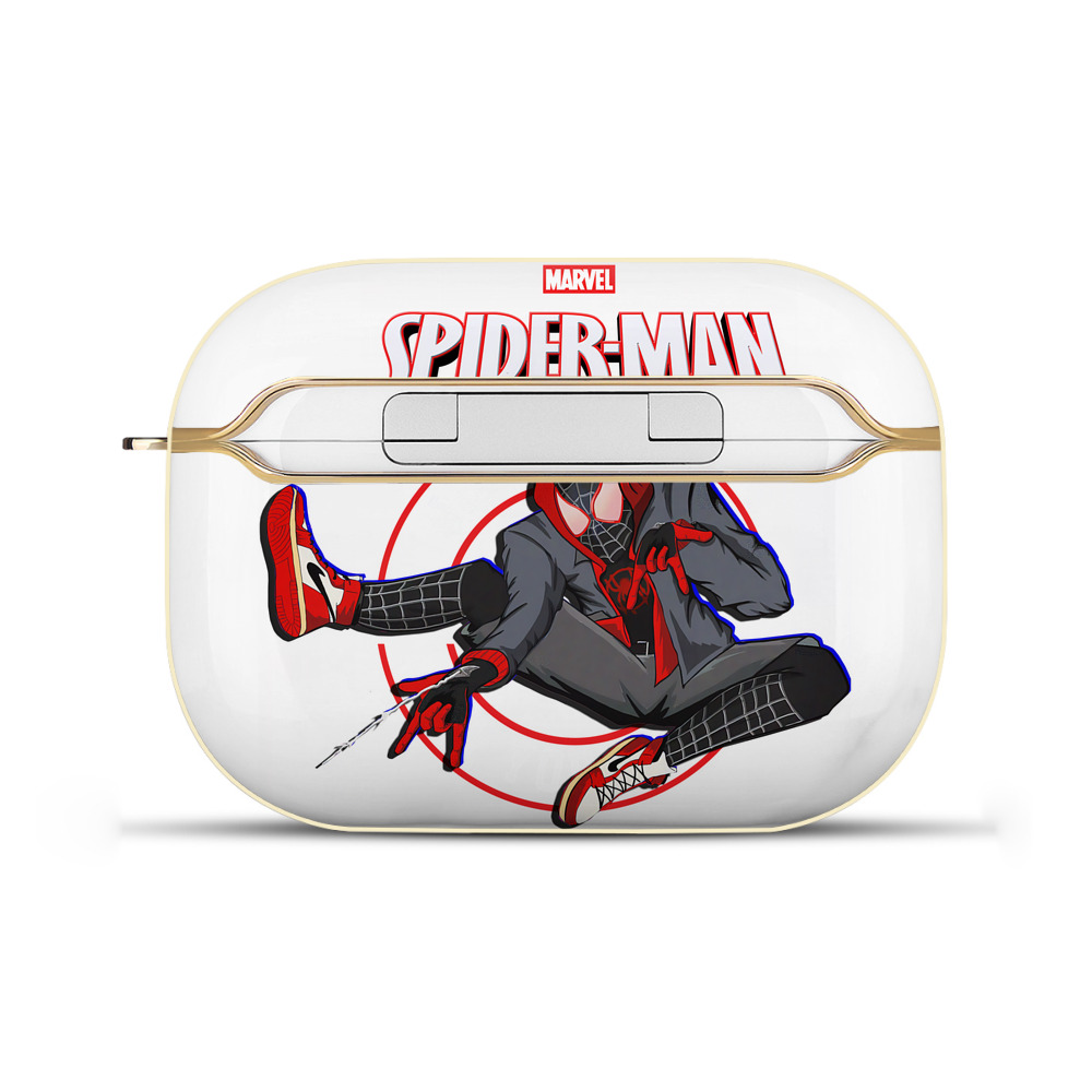 （画像用） Spider Man スパイダーマン 【AirPods Pro用】ハードシェル保護ケース｜耐衝撃・防指紋・カラビナ付き商品仕様