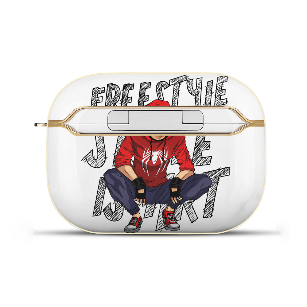 （画像用） Spider Man スパイダーマン 【AirPods Pro用】ハードシェル保護ケース｜耐衝撃・防指紋・カラビナ付き商品仕様