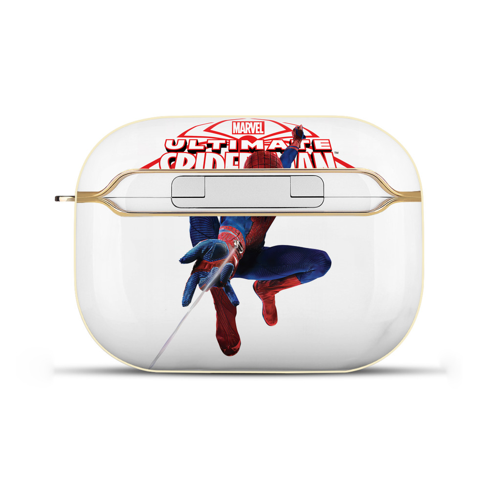 （画像用） Spider Man スパイダーマン 【AirPods Pro用】ハードシェル保護ケース｜耐衝撃・防指紋・カラビナ付き商品仕様