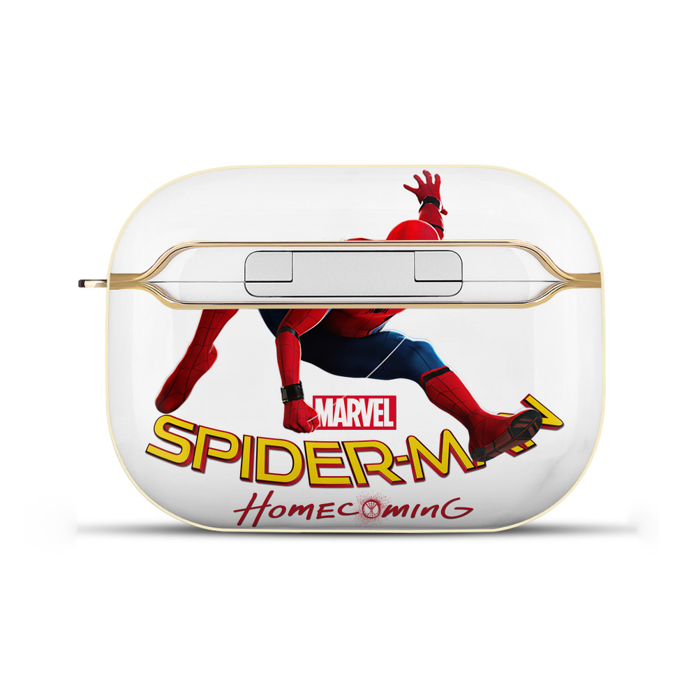 （画像用） Spider Man スパイダーマン 【AirPods Pro用】ハードシェル保護ケース｜耐衝撃・防指紋・カラビナ付き商品仕様